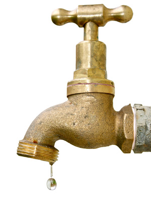 Photo of a dripping faucet