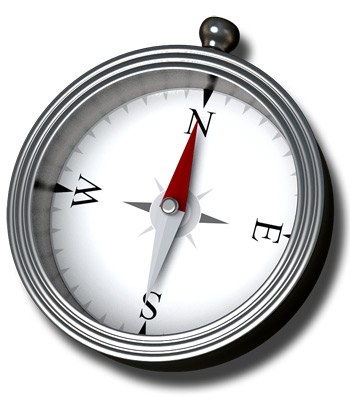 Photo of a compass