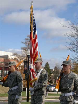 NIU Veterans Day cermony 2012