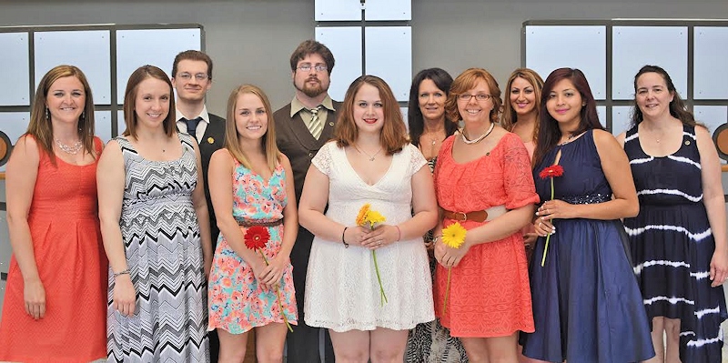 Kishwaukee College Radiology graduates participated in the traditional pinning ceremony on Saturday, June 27 at the College. Pictured are: Nichole Albrecht, Durand; Brandi Beisner, Kingston; Cheryl Bradt, Sycamore; Julia Galindo, DeKalb; Jodi Graf, Kingston; Nicole Johnson-Worrell, Marengo; Melissa Lizer, DeKalb; Jacob Maxfield, DeKalb; Katrina Rager, Oregon; Samantha Schultz, DeKalb; and Ian Stanford-Hudspeth, DeKalb. Not pictured are graduates Gary Covell, Rochelle, and Amanda Hansen, DeKalb.