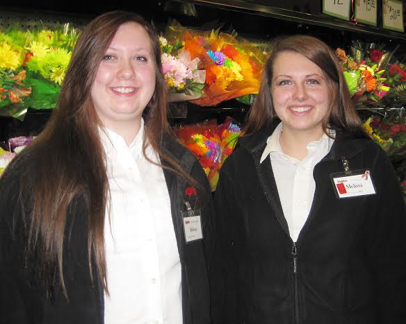 February is National Career and Technical Education Month and Kishwaukee is celebrating by spotlighting students in the CTE fields. Pictured are Melissa Findlay and Melissa Baus, Floral Design students who both work in the Floral Department at Hy-Vee in Sycamore.